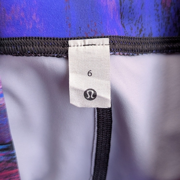 Lululemon Wunder Train High Rise Leggings 28" Digital Current Pink Multi Size 6 - Picture 7 of 10